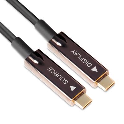 club3D CAC-1589 USB-C-kabel USB-C stekker 20.00 m Zwart