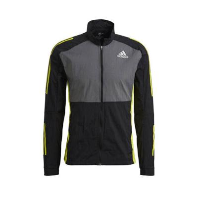 adidas Performance Own The Run hardloop jack zwart/grijs/geel
