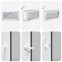 Kelderraam RISOR 110x50 cm draaikiep-draai DIN rechts antraciet - thumbnail