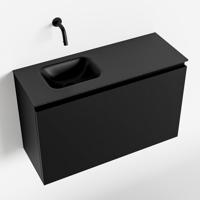 MONDIAZ OLAN 80cm toiletmeubel urban. LEX wastafel urban links geen kraangat - thumbnail