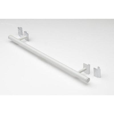 Nemo Spring verstelbare Handdoekdrager - L 600mm - verticale paneelradiator - Nemo Spring geprofileerd voorpaneel vlakke voorplaat - wit RAL 9016 HDA600VMW