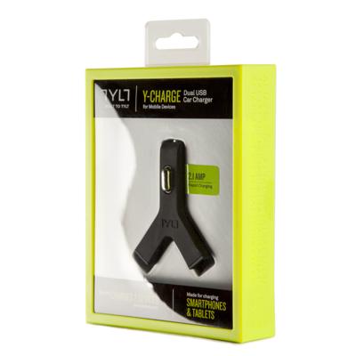 TYLT Y-USB Car Charger 2.1A Black