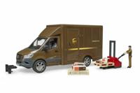Bruder Mercedes Benz Sprinter UPS met Chauffeur en Accessoires - thumbnail