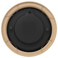 NeXtime NE-4301BR Buitenwandklok 22CM Metaal Bruin Poppy - thumbnail