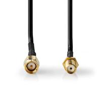 Antennekabel | SMA Male | SMA Female | Verguld | 50 Ohm | Enkelvoudig Afgeschermd | 2.00 m | Rond | - thumbnail