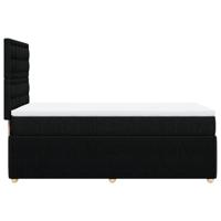 Boxspring met matras stof zwart 100x200 cm - thumbnail