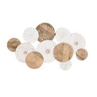 Wanddecoratie DKD Home Decor Bruin Wit Mangohout (100 x 3 x 62 cm) - thumbnail