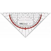 Geodriehoek, B: 16 cm, 1 stuk - thumbnail