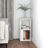 Hoekkast 33x33x67 cm spaanplaat wit - thumbnail