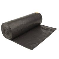 Vuilniszakken met trekkoorden 250 st 120 l zwart - thumbnail