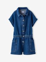 Jeansjurkje voor meisjes JONEN middenblauw - thumbnail