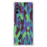 OPPO A16 | A16s | A54s Shockproof Case Abstract Green Blue - thumbnail