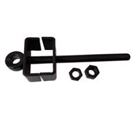 Waelbers Verstelbare oogbout met 2beugels W=75mm Zwart - 10 Stuk(s) - 818377.05 - thumbnail