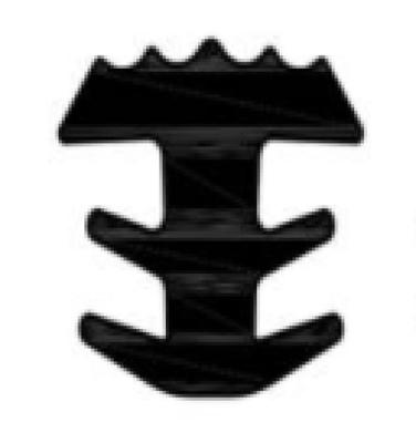 Deventer antislipprofiel - S 5633 - slijtvast - zwart Deventer antislipprofiel - S 5633 - slijtvast - zwart