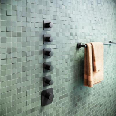 Thermostaat Hotbath Gal High Flow met 5 Stopkranen Geborsteld Gunmetal PVD Thermostaat Hotbath Gal High Flow met 5 Stopkranen Geborsteld Gunmetal PVD