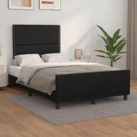 Bedframe zonder matras 120x190 cm kunstleer zwart - thumbnail