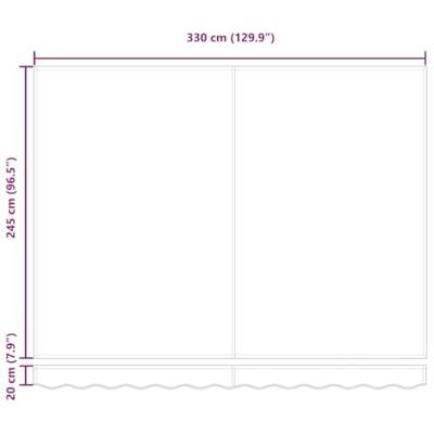 Automatische Inklapbare Luifel Zwart 350 x 250 cm