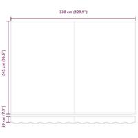 Automatische Inklapbare Luifel Zwart 350 x 250 cm - thumbnail