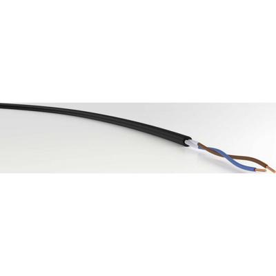 VER H05RN-F 2x0,75 Ri. 50 Krachtoverbrenging H05RN-F 2 x 0.75 mm² Zwart 50 m