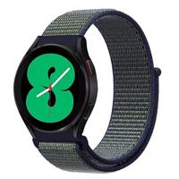 Sport Loop nylon bandje - Blauw met groene band - Garmin Vivoactive 6 / Vivoactive 5 / Vivoactive 3 - thumbnail