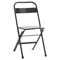 Madam Stoltz Vouwstoel Recycled Iron 81 x 50 x 41 - thumbnail