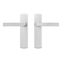 AXA deurkruk Blok met schild Curve aluminium - thumbnail