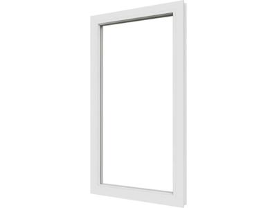 Trendhout Vast raamkozijn meranti - 77,4x137,4 cm - Wit- - - Trendhout