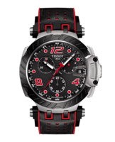 Horlogeband Tissot T1154172705704 / T603045116 Rubber Zwart - thumbnail