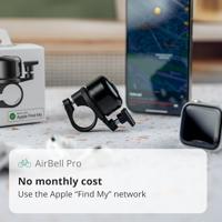 M-Wave Fietsbel airbell pro inclusief gëintegreerde tracking chip - thumbnail