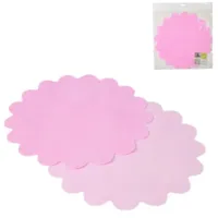 Placemat papier roze 35 cm 10 stuks | 24 stuks - thumbnail