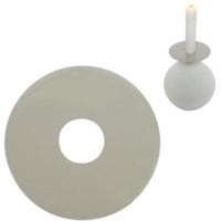 Stjernsund kaarsenring loua grijs glans 9 cm | 24 stuks - thumbnail