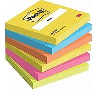 Memoblok 3M Post-it 654 76x76mm Energetic Colours 6 stuks - thumbnail