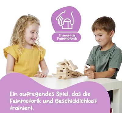 Eichhorn houten stapeltoren, 54dlg. Eichhorn houten stapeltoren, 54dlg.