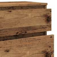 Ladekast 60x36x103 cm bewerkt hout oud houtkleurig - thumbnail