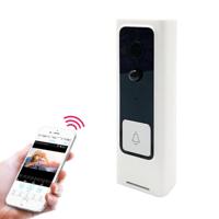M200B WiFi intelligente vierkante knop video deurbel ondersteuning infrarood bewegingsdetectie & adaptieve snelheid & tweeweg intercom & Remote/PIR w - thumbnail