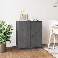 Dressoir 65,5x40x75 cm massief grenenhout grijs - thumbnail