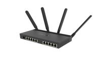 MikroTik RB4011iGS+5HacQ2HnD-IN draadloze router Gigabit Ethernet Dual-Band (2,4 GHz/5 GHz) Zwart - thumbnail