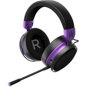 Dark Project ONE SONO Draadloze gamingheadset (zwart/violet) - over-ear hoofdtelefoon, 3,5 mm, 25 uur batterij, afneembare omnidirectionele microfoon, metalen frame (compatibel met pc, PlayStation,