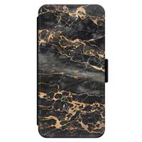 iPhone 14 Pro Max flipcase - Marmer grijs brons - thumbnail