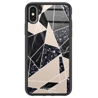 iPhone X/XS glazen hardcase - Abstract painted - thumbnail