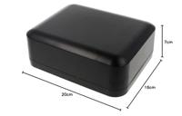 Hammond Electronics 1556GABK Universele behuizing 200 x 160 x 70 ABS kunststof Brandvertragend Zwart 1 stuk(s) - thumbnail