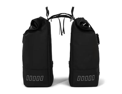 double rolltop bag 38L recycled zwart - thumbnail