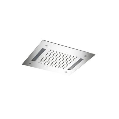 Hoofddouche Hotbath Mate Vierkant 30x30 cm LED Geborsteld Nikkel