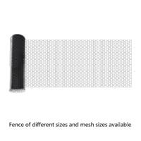 VidaXL Hexagon hek grijs 0,8 x 10 m pvc - thumbnail