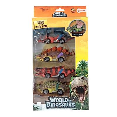Toi Toys set a 4 dino-auto&apos;s - thumbnail