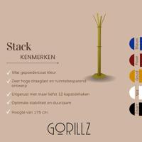 Gorillz Stack - Kapstok Staand - Industrieel design - Goud - thumbnail