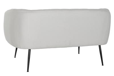 Sofa DKD Home Decor Zwart Greige Schuim Hout Metaal Fluweel Scandi 129 x 75 x 73 cm - thumbnail