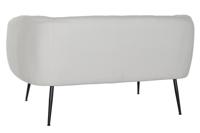 Sofa DKD Home Decor Zwart Greige Schuim Hout Metaal Fluweel Scandi 129 x 75 x 73 cm - thumbnail