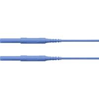 Schützinger Veiligheidsmeetsnoer Stekker 4 mm Stekker 4 mm 150.00 cm Blauw 1 stuk(s) - thumbnail