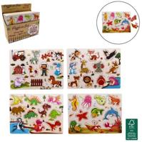 Houten Inlegpuzzel Dino, 10st. - thumbnail